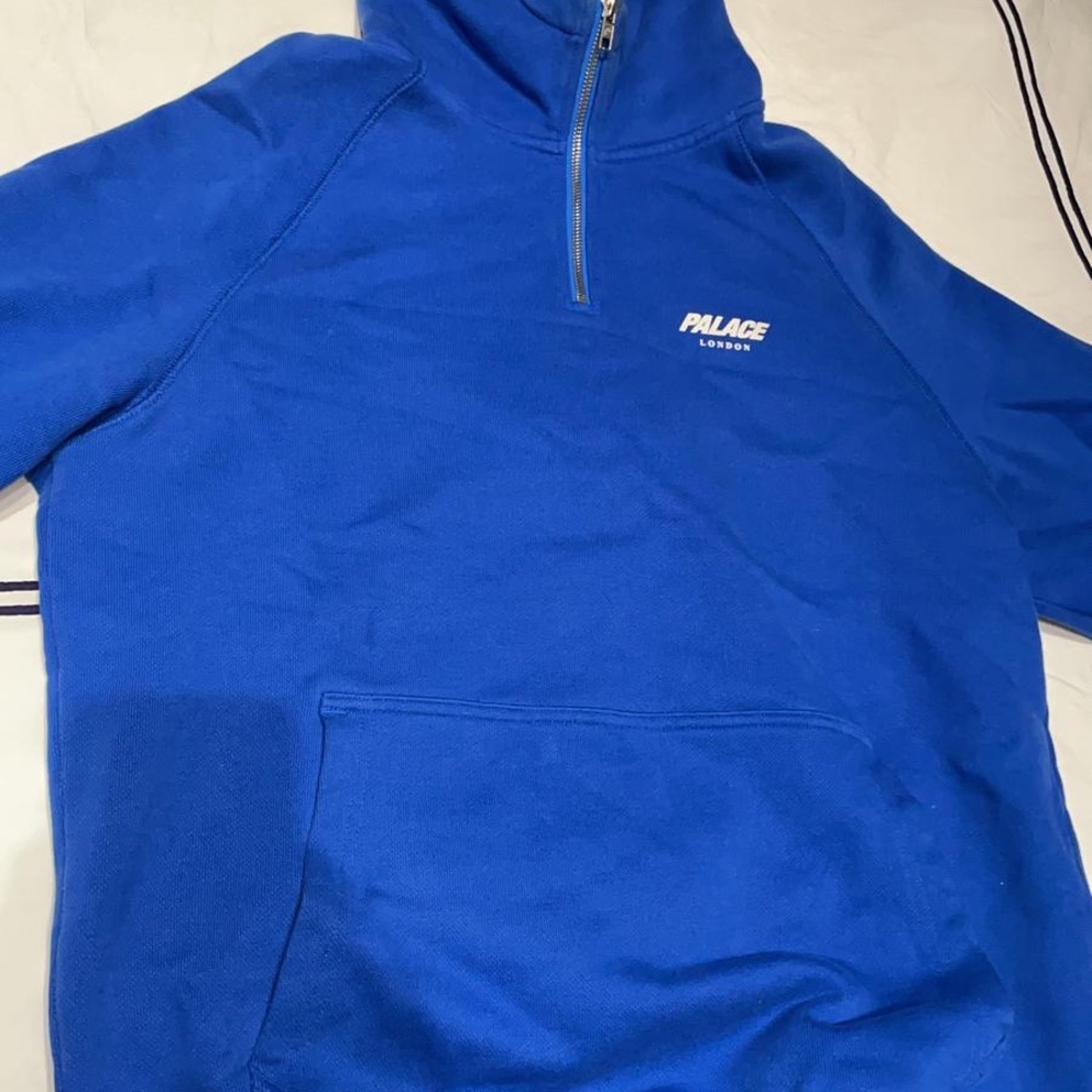 Palace blue half zip